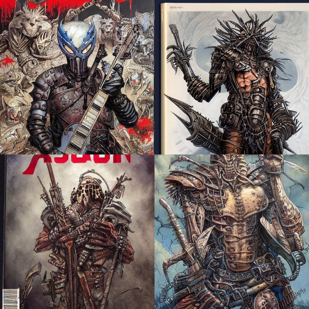 Dark Fantasy Character Portrait in Oil Painting Style