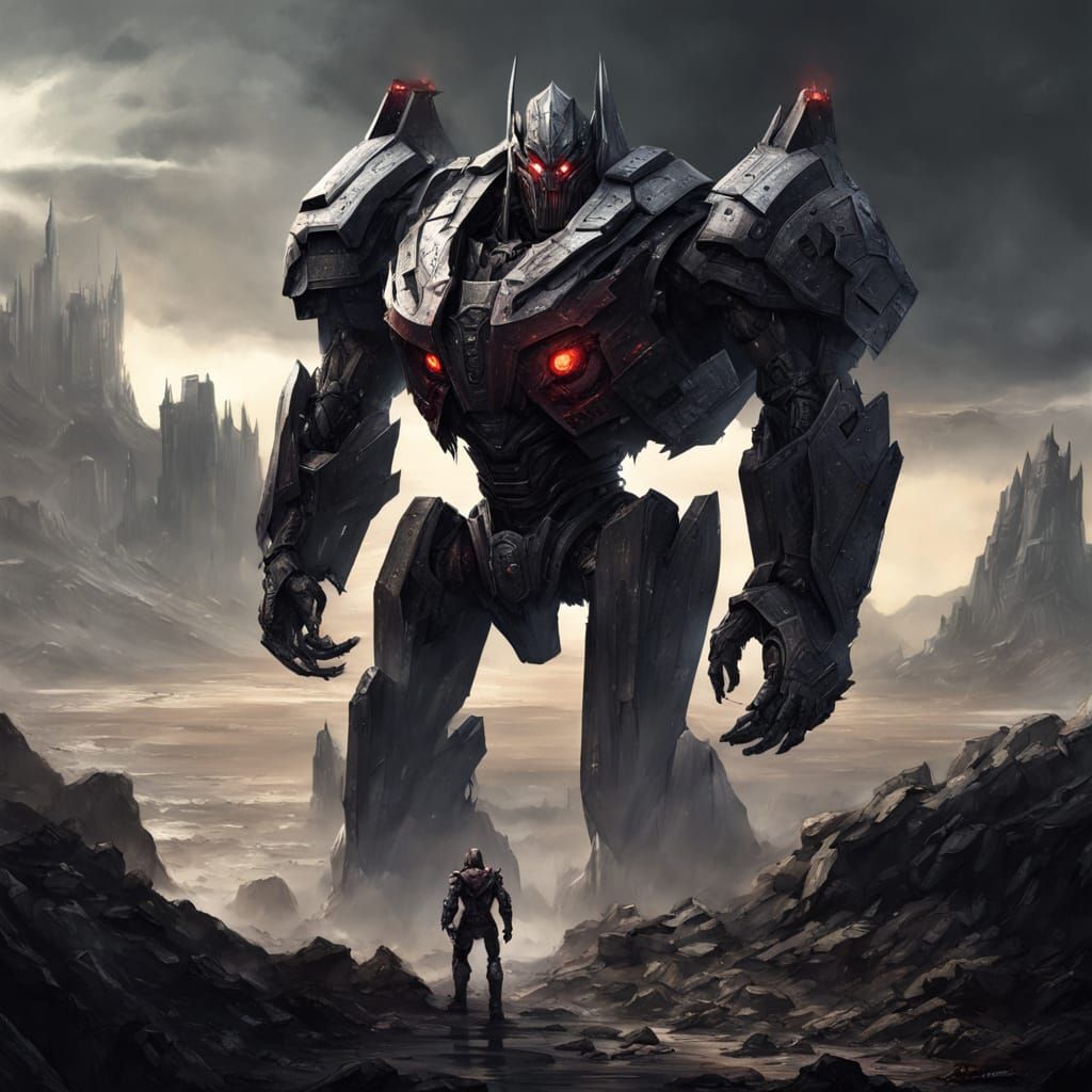Megatron Robot in Desolate Wasteland