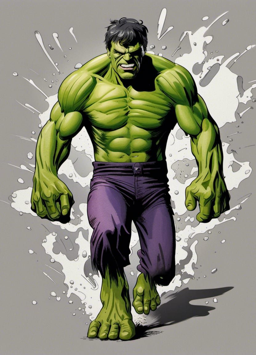 Stan Lee as the Hulk Hyperreal Concept