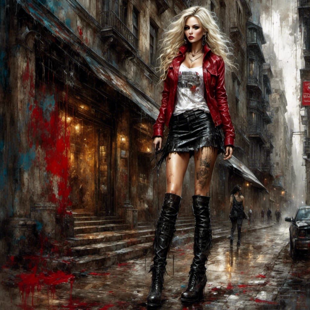 <lora:Grunge-Poster:1.0>  <lora:PrettyWomanStyle:1.0>