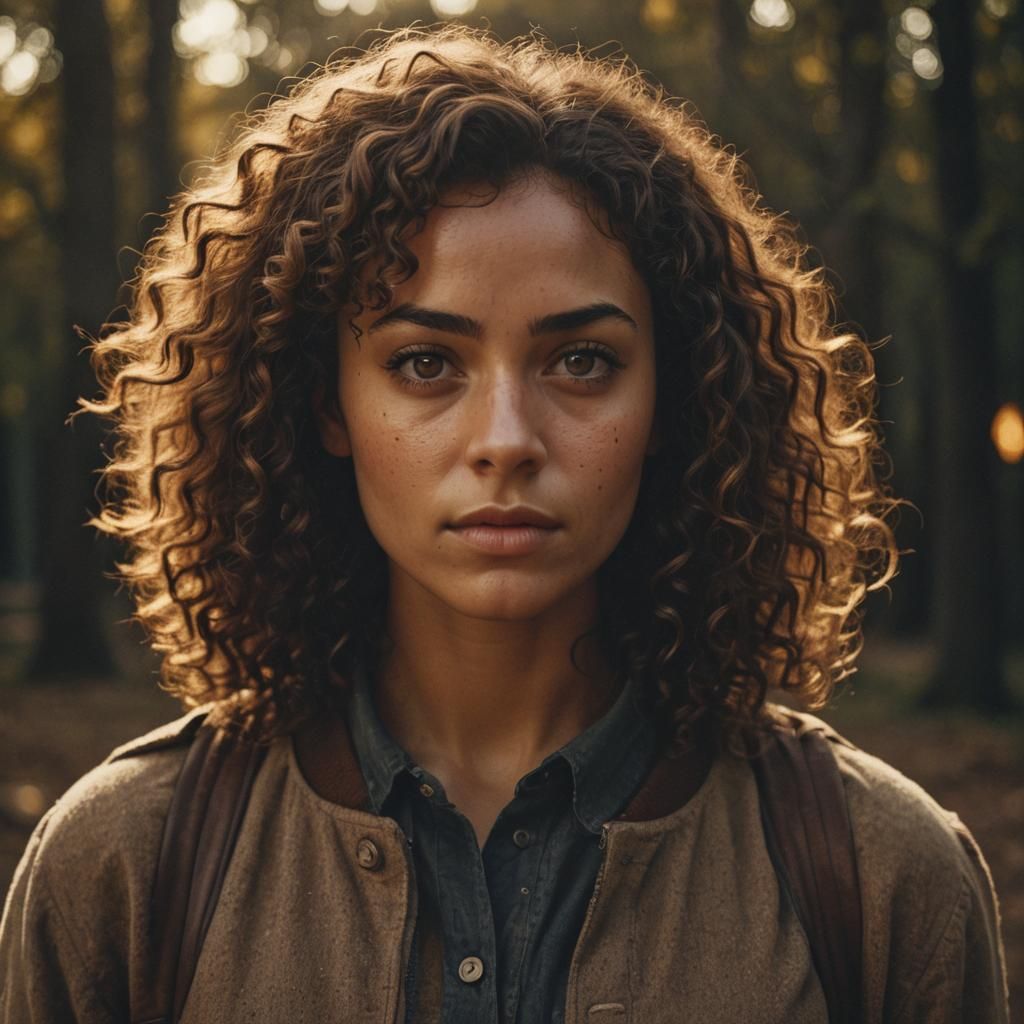 Striking Portrait of Hazel in Cinematic Lighting
