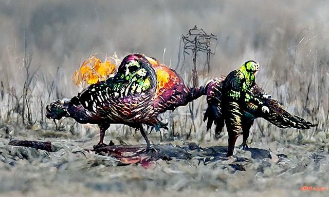 Melting Creature in Radioactive Acid, Dark Fantasy Art