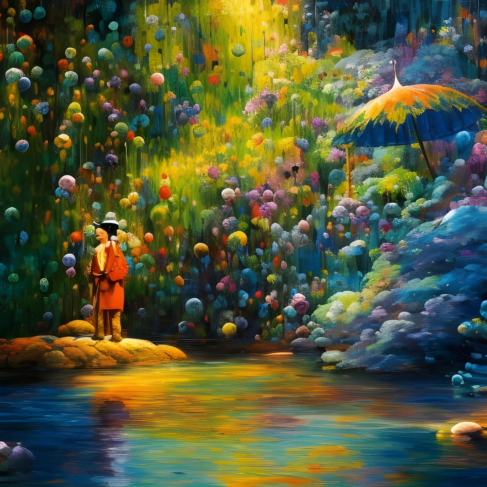 Hyperdetailed Abstract Art with Magic Particles and Soft Lig...