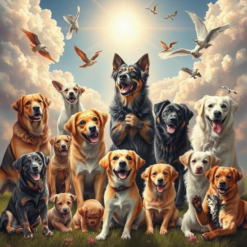 Dogs in Heaven Wallpaper