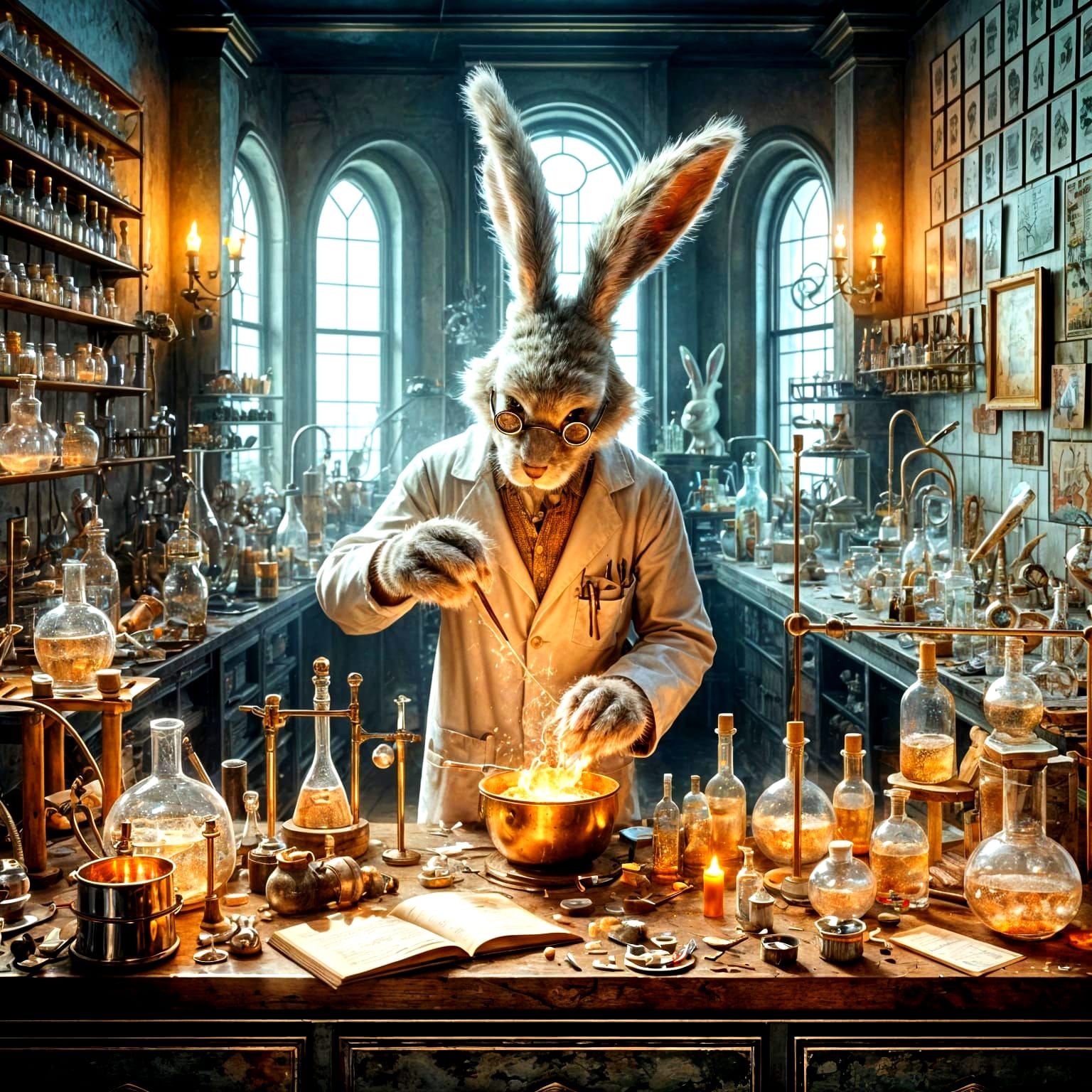 Mad Bunny Scientist