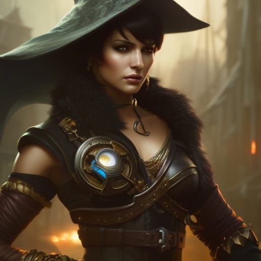 Dark Fantasy Necromancer Pirate Concept Art