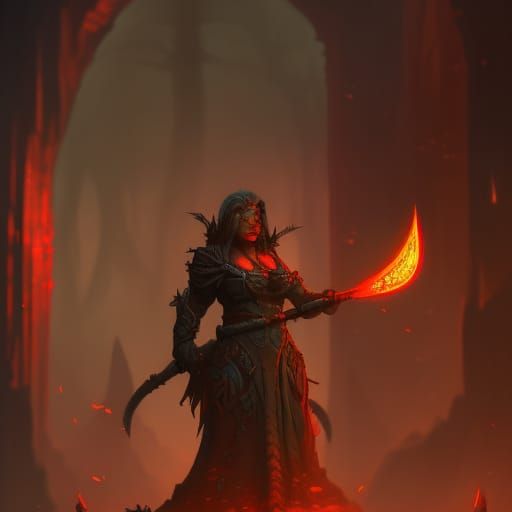 Big Orc female warrior