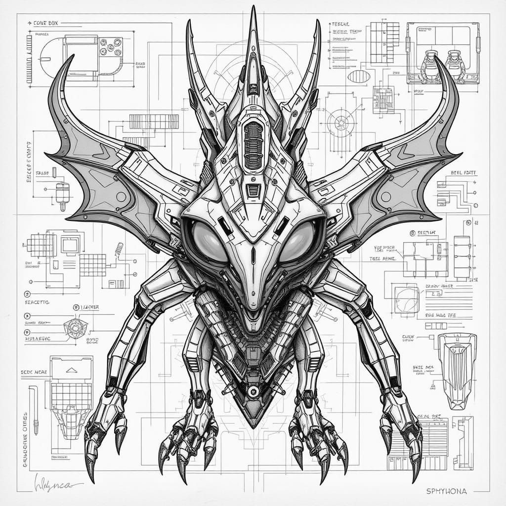 Sphyrna Hand-Drawn Schematics: Accurate Technical Rendering