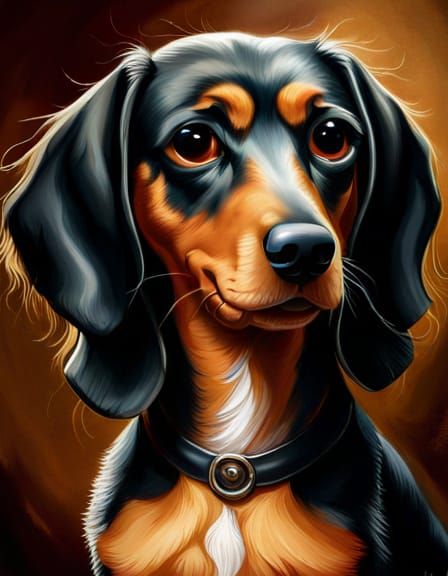dachshund, portrait