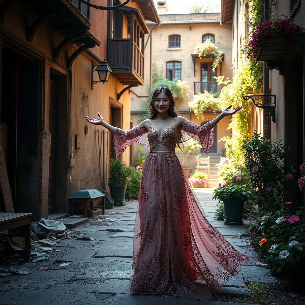 Serenity in Blossoming Gardens