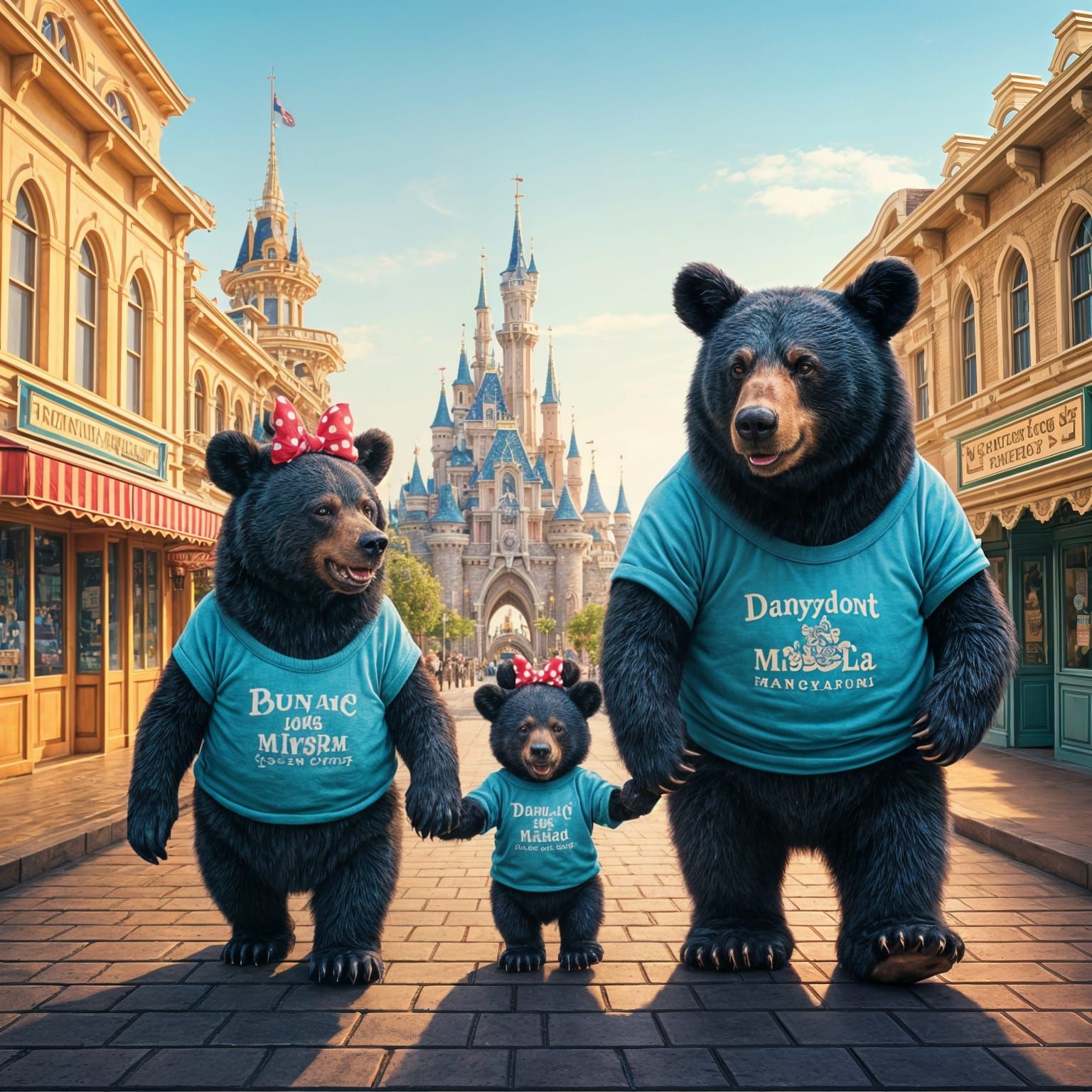 Black Bear Family Fun at Disneyland