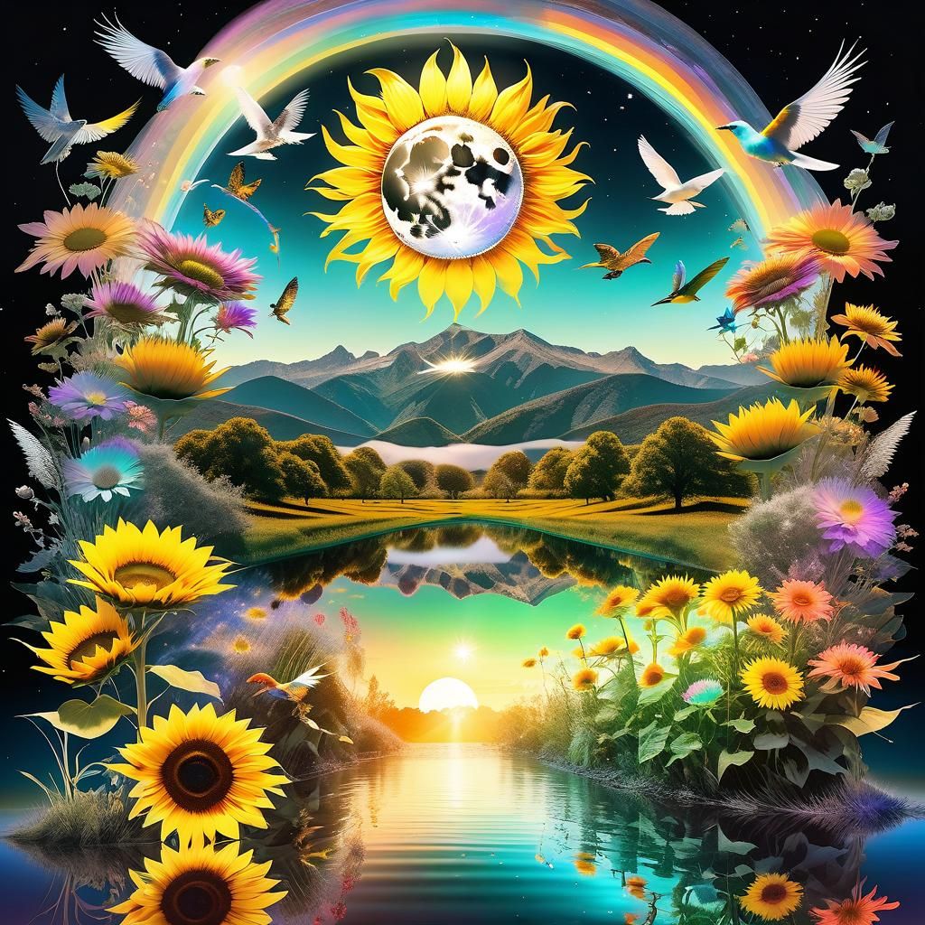 Fantasy Realm Double Exposure: Day and Night