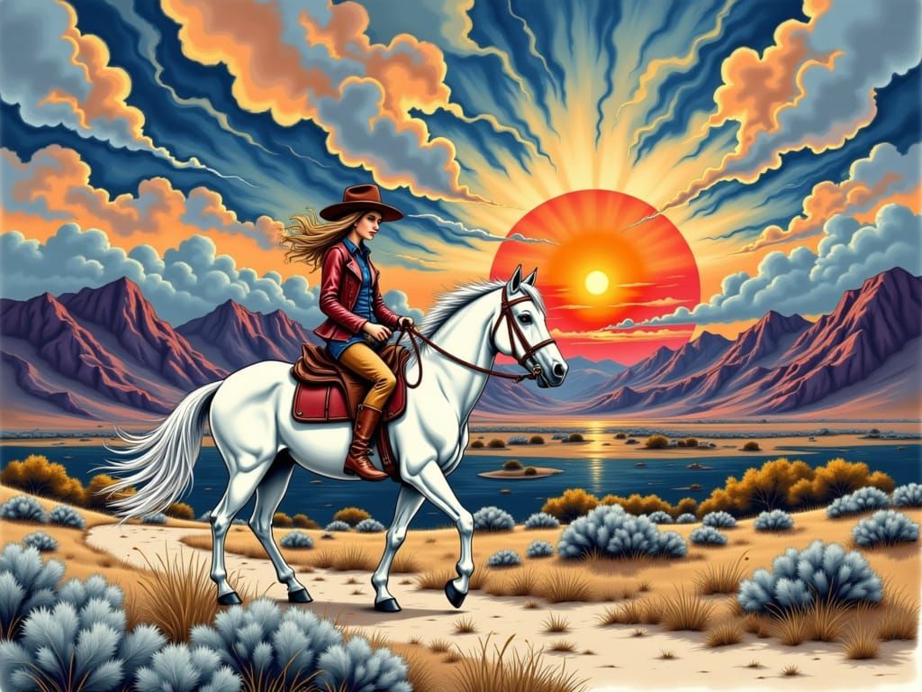 And, proudly, she rode past...