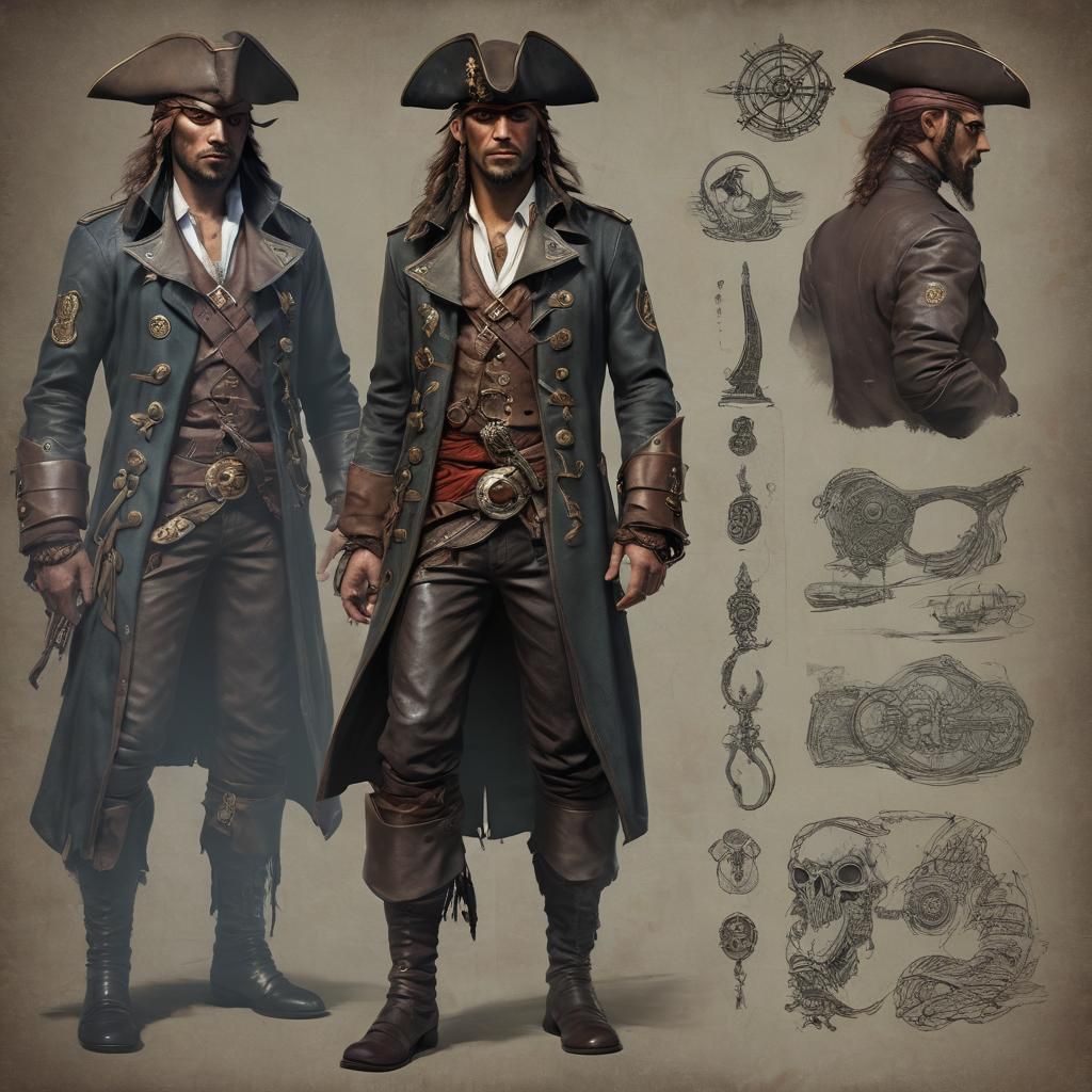 Cyberpunk Pirate: High-Tech Rogue of the Future Seas
