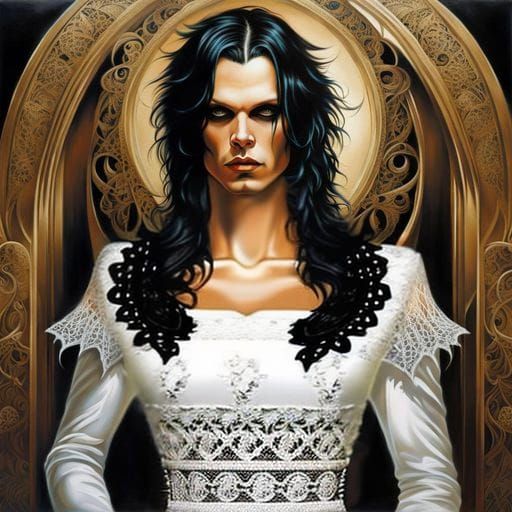 Elegant White Lace Dress Gown