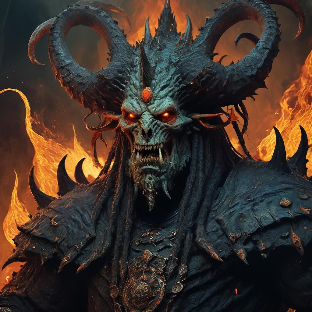 Sargatanas: Hellish Transformation in Dark Fantasy Art