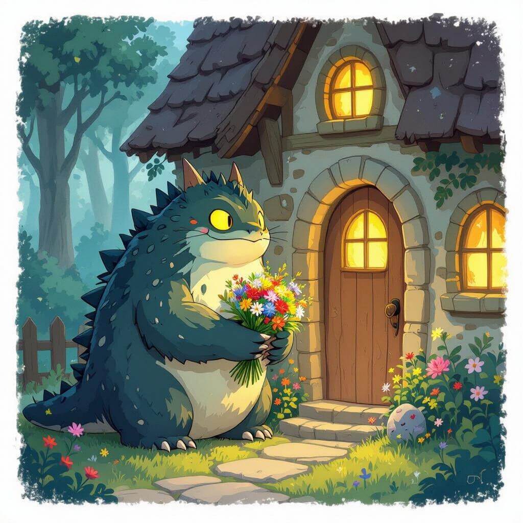 Gentle Monster Delivers Flowers: Whimsical Ghibli-esque Scen...