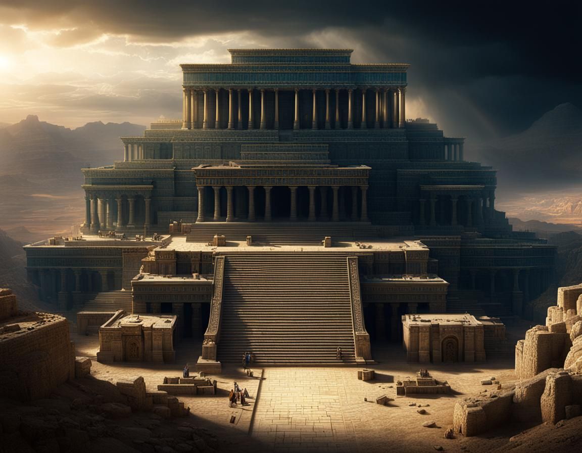 Epic Digital Painting of Herod's Temple