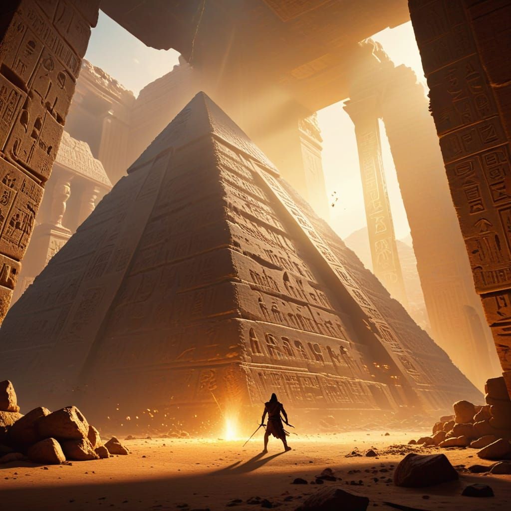 Egyptian Pyramid Adventure in Cinematic 3D Render