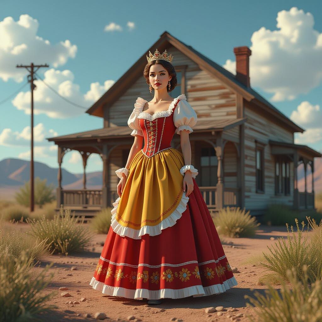 Fantasy Queen of Pinto Beans in Estancia, New Mexico