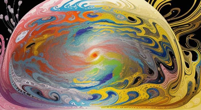 Kaleidoscopic Garden in Takashi Murakami Style