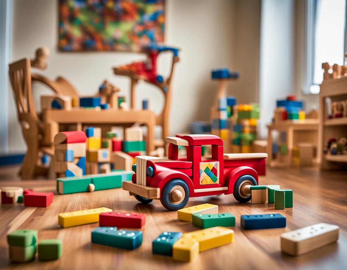 Playful Chaos: A Child's Room in Detailed Photography
