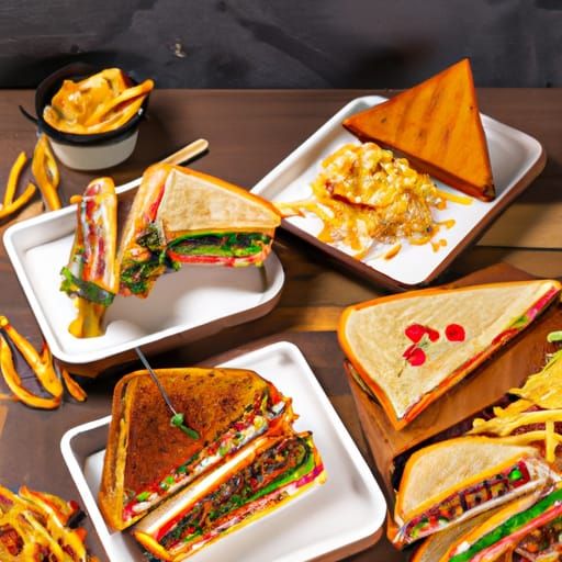 Still Life with Sandwiches and Fries