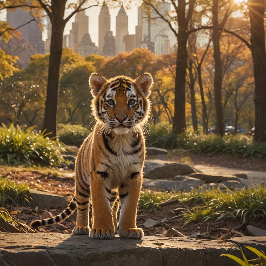 Tiger Cub's NYC Adventure: Comic Book Art