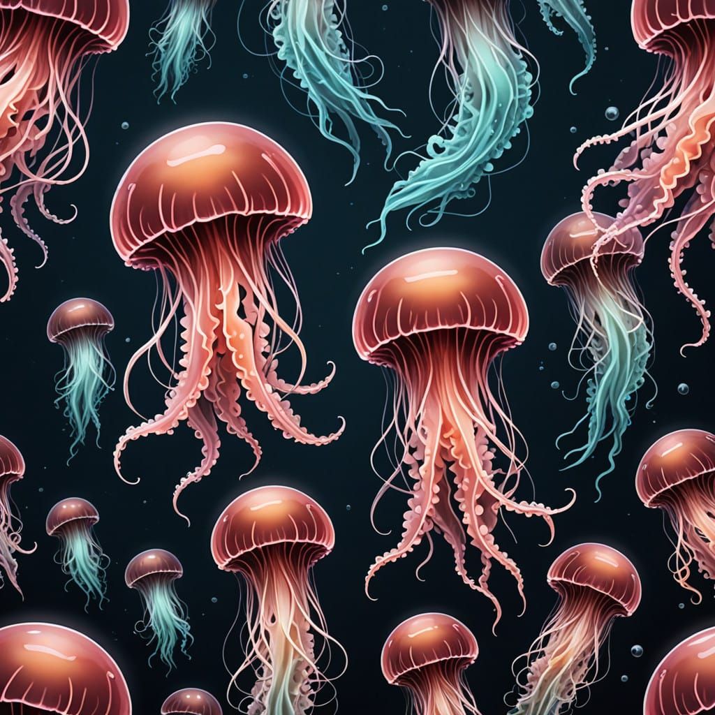 Ominous Deep Sea Creature in Eerie Liquid Environment