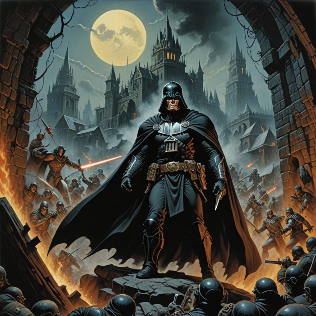 Dark Fantasy Landscape in Grimdark Style