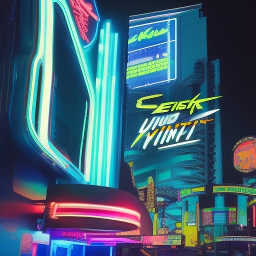 Cyberpunk Las Vegas 2099 Neon Cityscape
