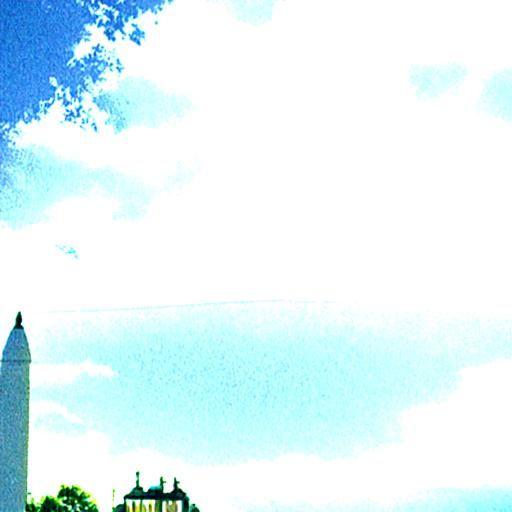 The White House on a Sunny Day