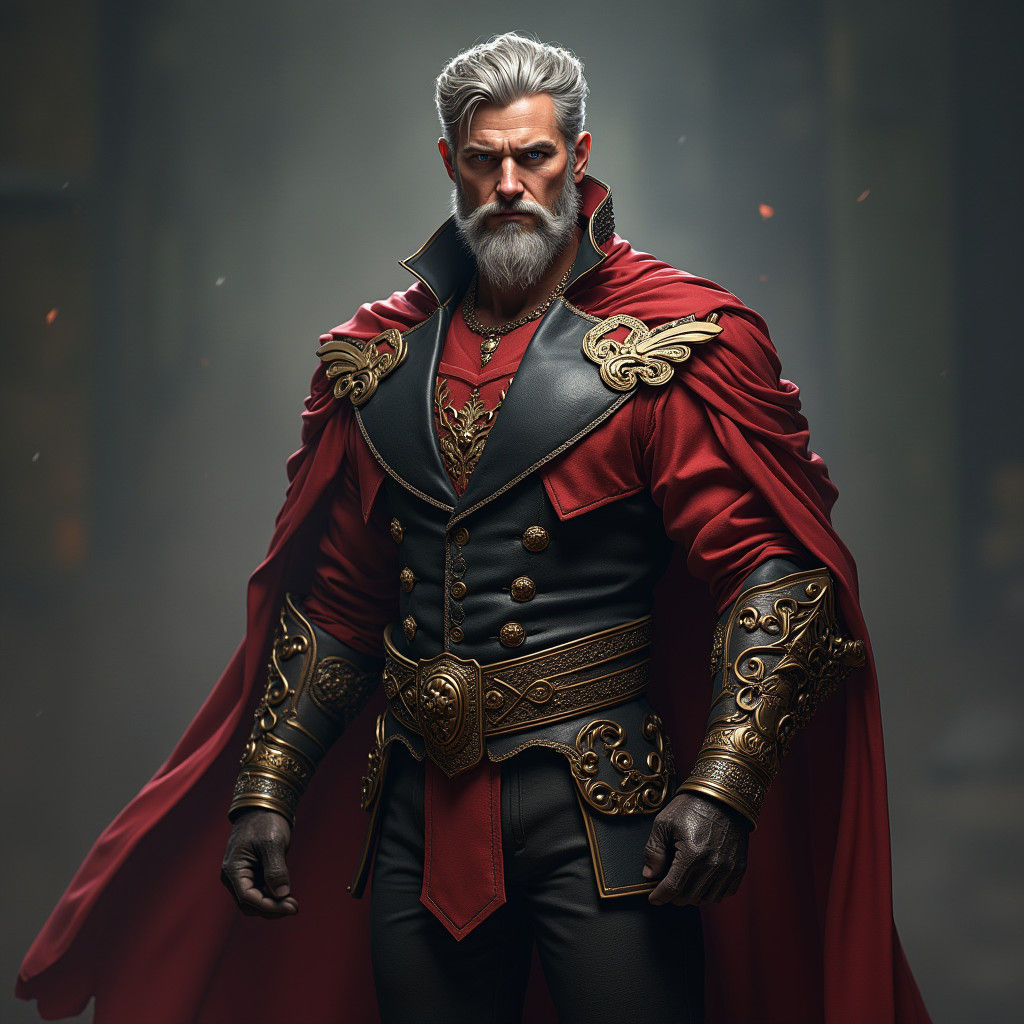 Hyper-Muscular Superhuman Prince Portrait, Detailed Fantasy ...