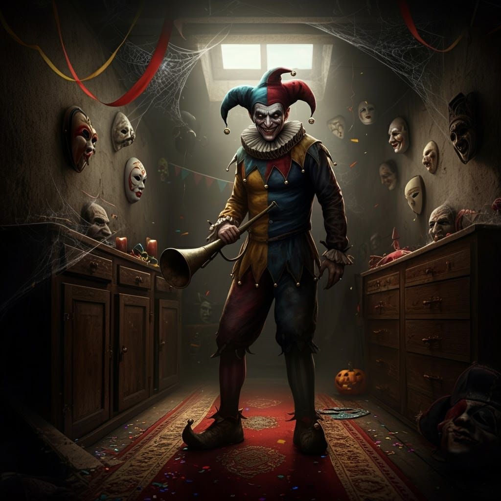 Mysterious Jester Emerges from Forgotten Carnival