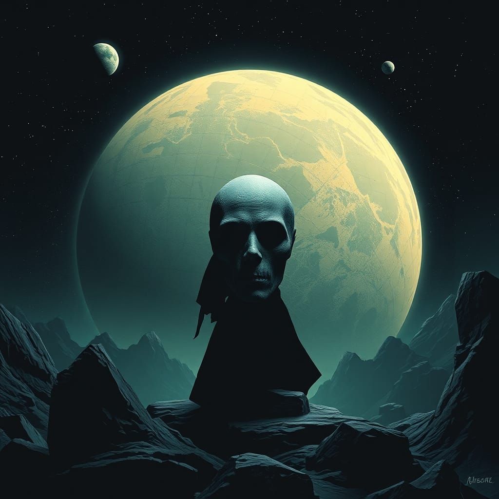 Sinister Homesickness: A Dark Fantasy Scene