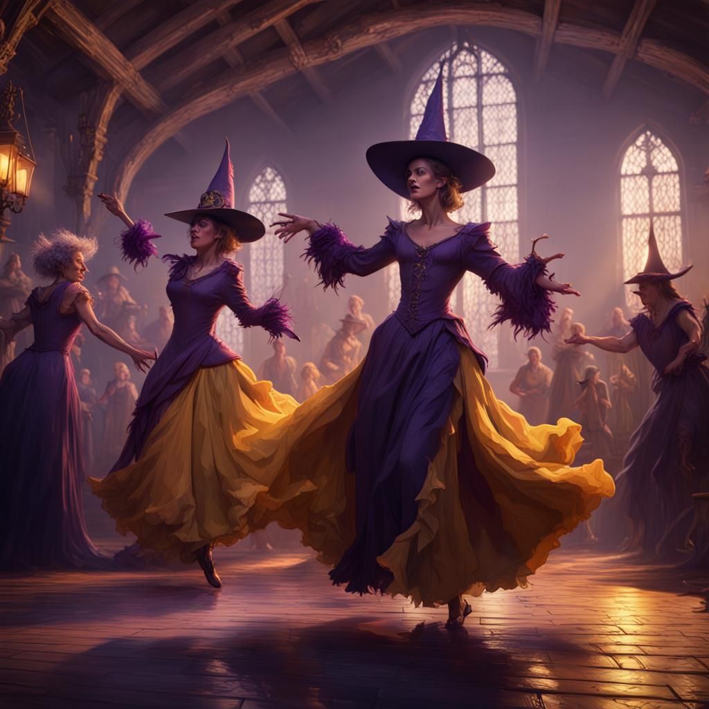 Witches' Minuet: Dark Fantasy Art in Hyperdetail