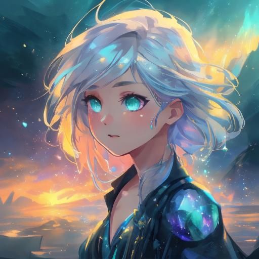 Stunning Semi-Realistic Portrait with Bokeh Background