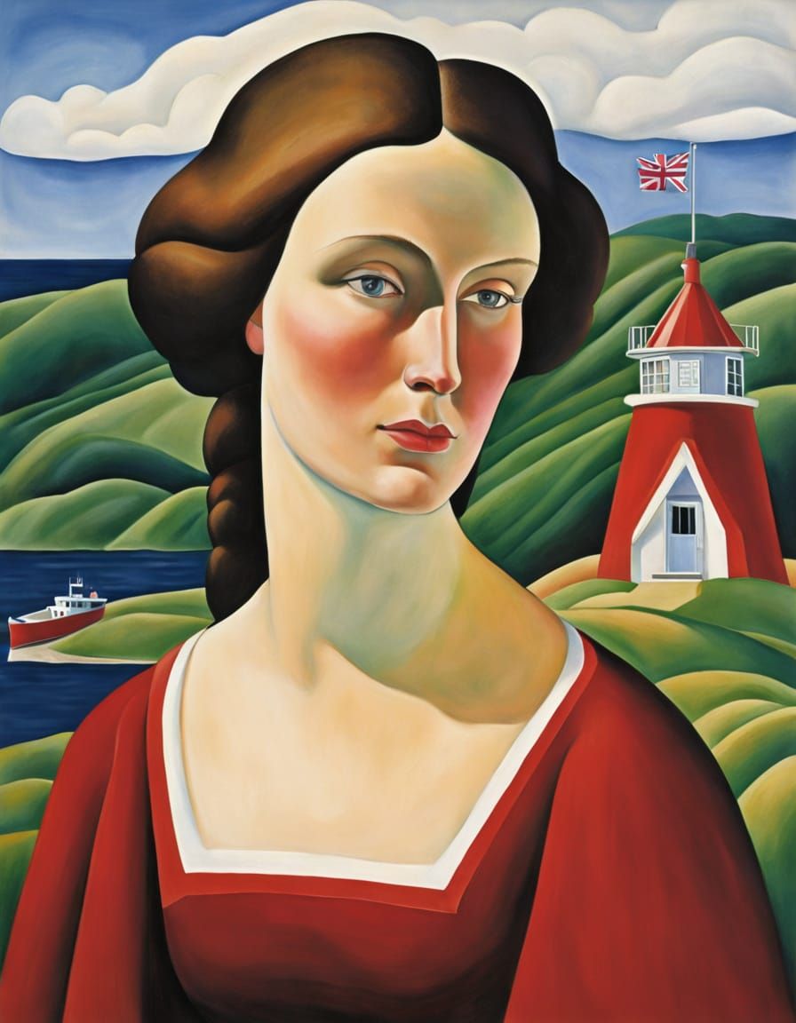 Georgia O'Keeffe Style Landscape in Nova Scotia