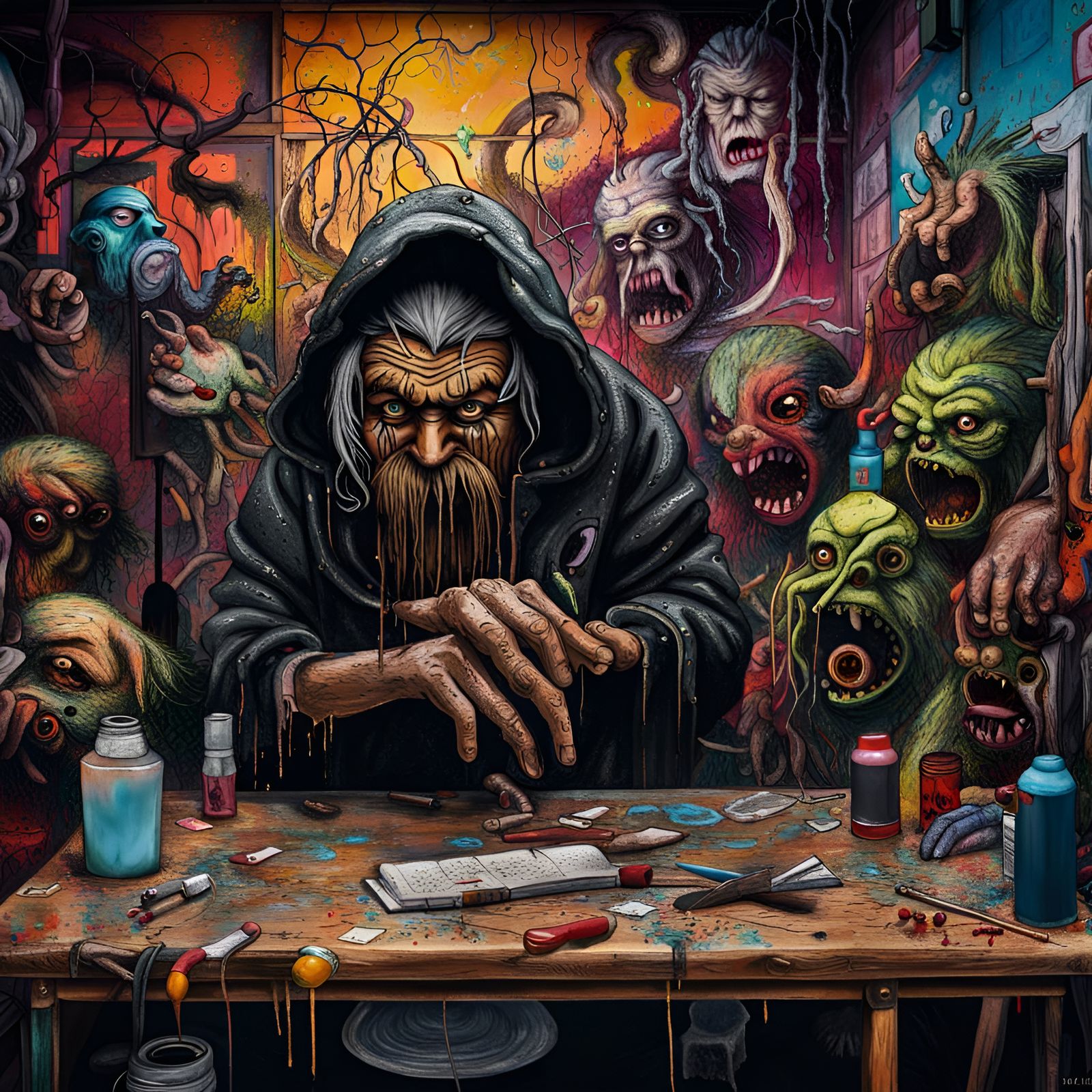 Baba Yaga Goes to School: Graffiti Art Style