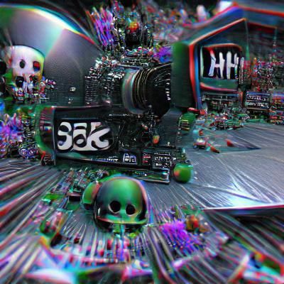 Abstract 3D Hellscape in 8K Resolution