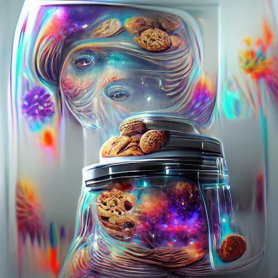 Cosmic Cookie Jar by Pablo Amaringo