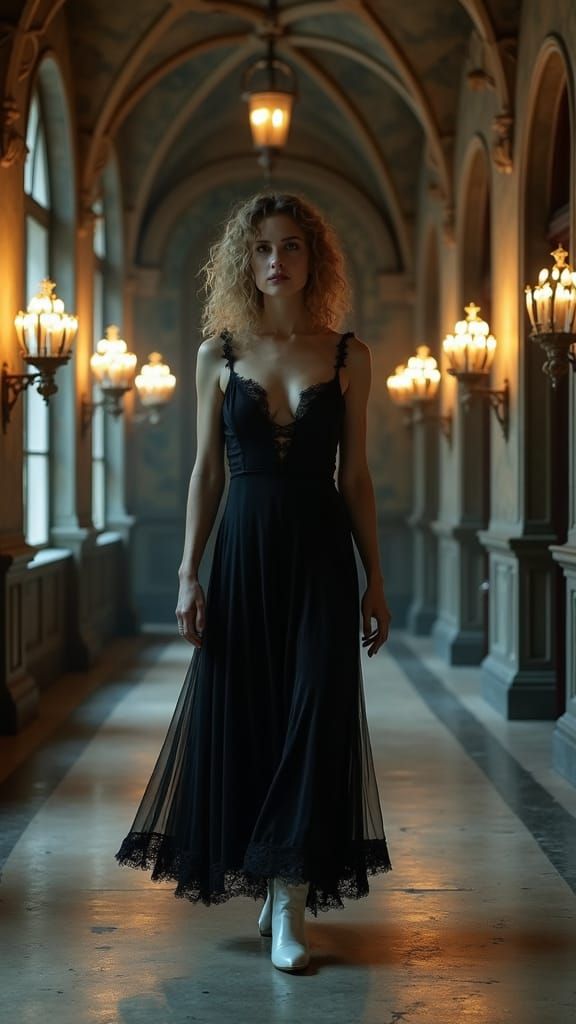 Young tyne Daly as a Vampire Hunter in 1960's America,Wearin...