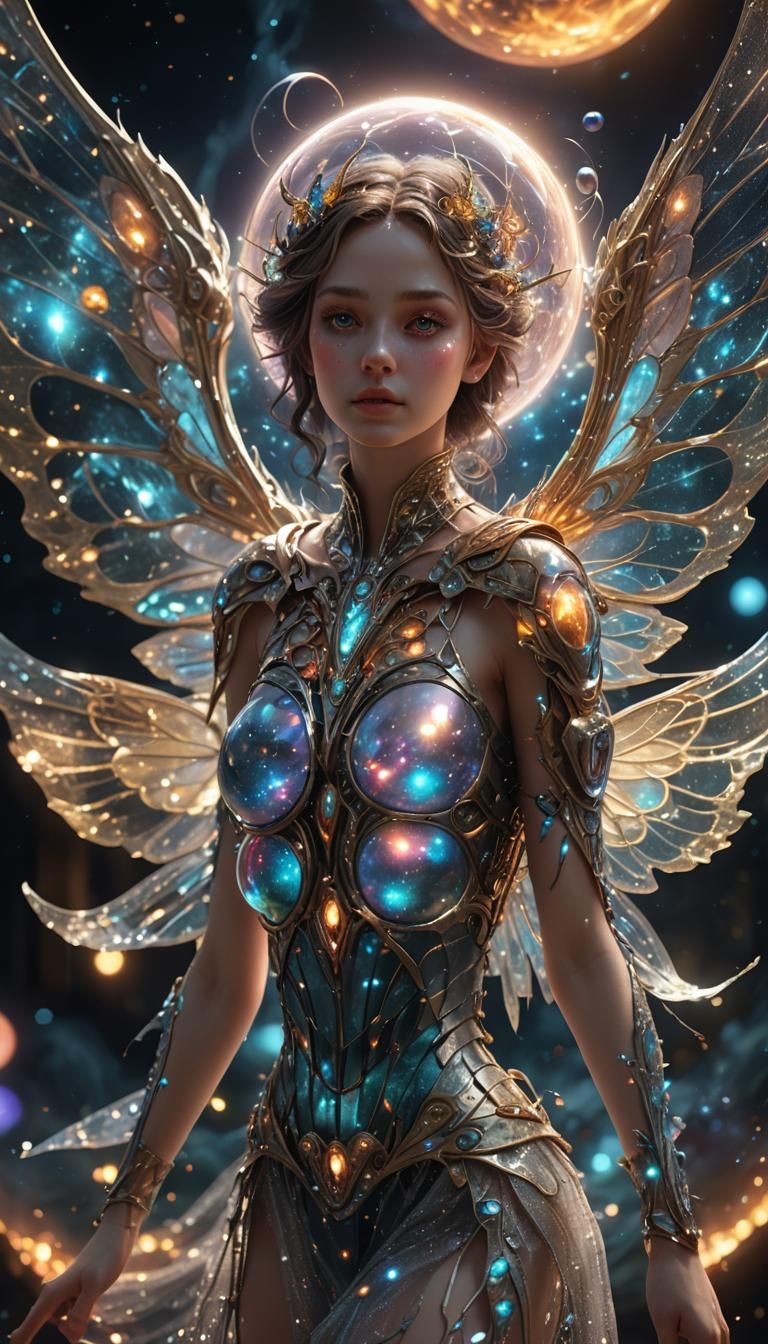 Fantasy magical entity, surrealism, whole body view, energy ...