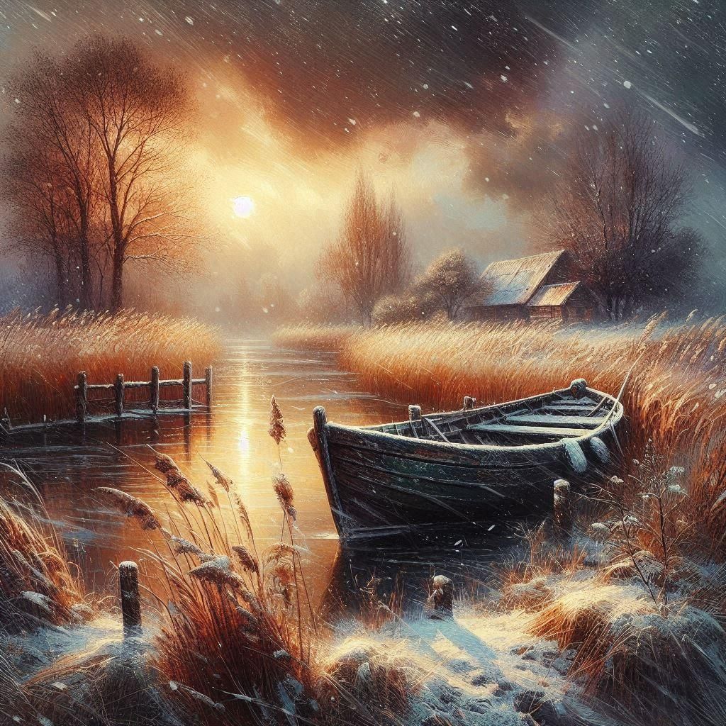 Textural Impressionistic Oil Painting