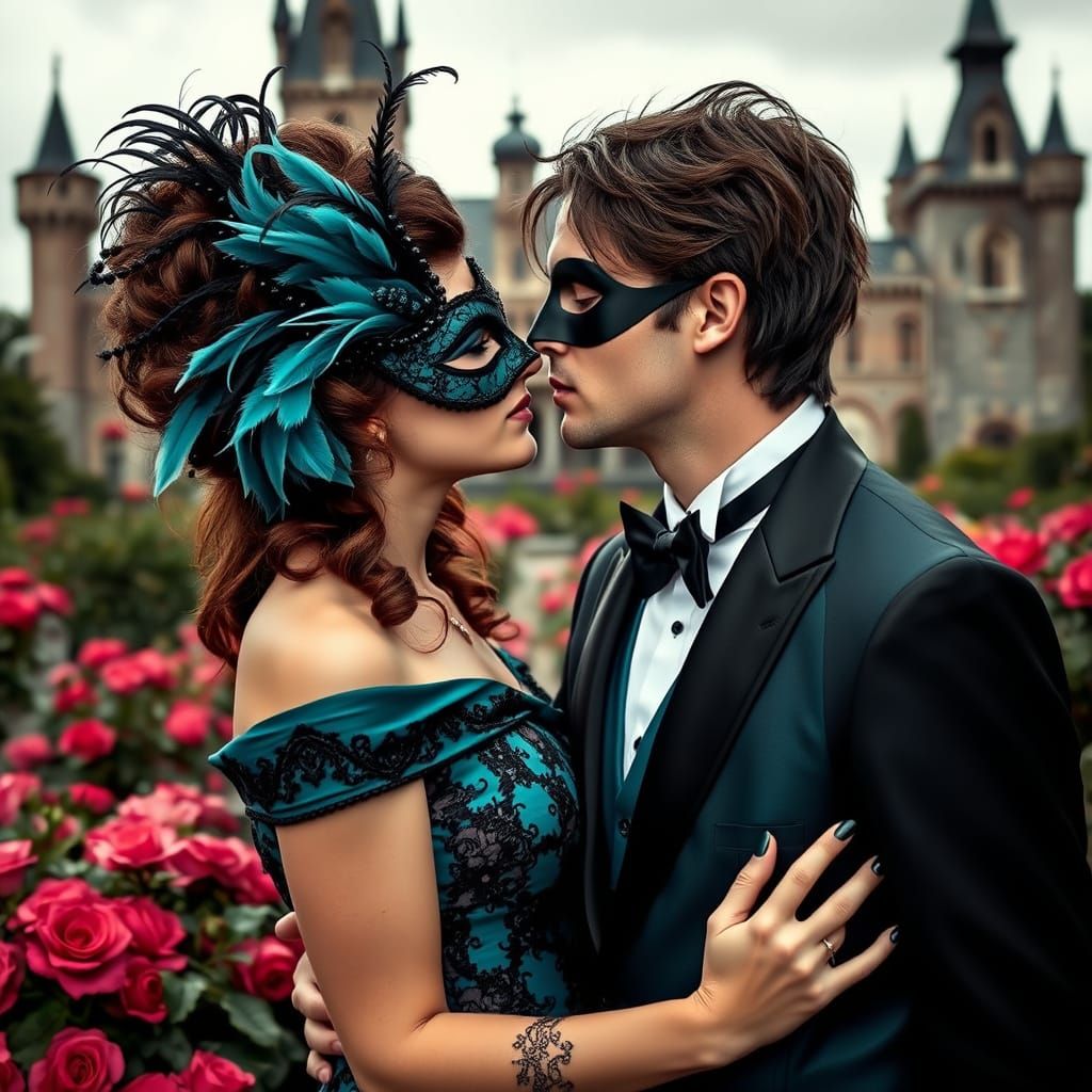 Gothic Romance Masquerade Embrace