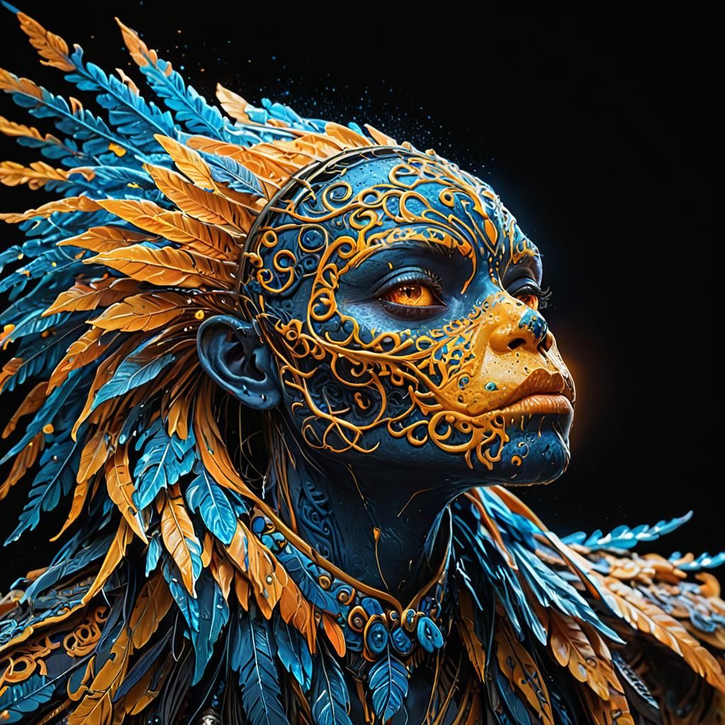 Dynamic Portrait in Rutkowski Style with Ornate Details