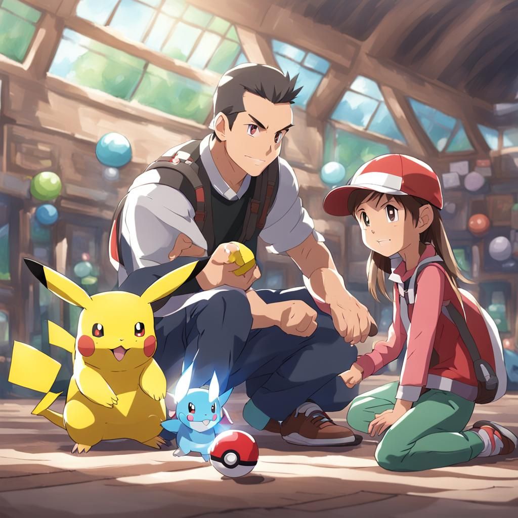 Pokemon Champion Teaches Daughter