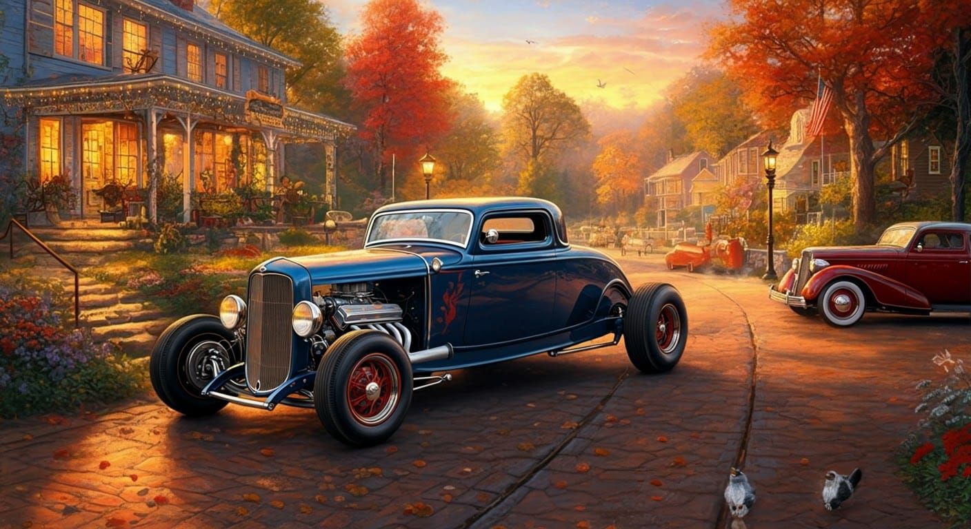 Ethereal Fantasy Hot Rod in Golden Hour