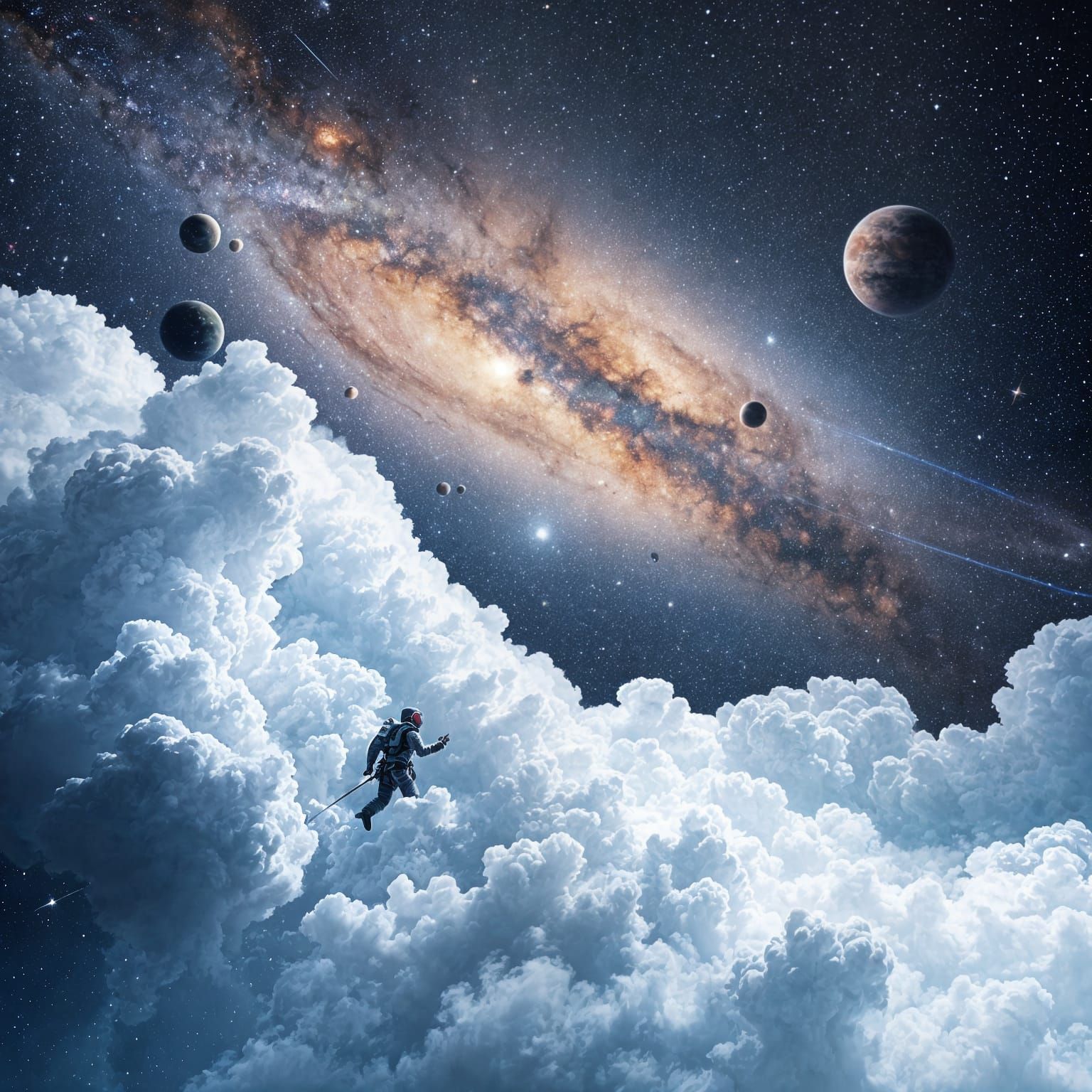 Infinite Expanse of Stars, Planets and Galaxies