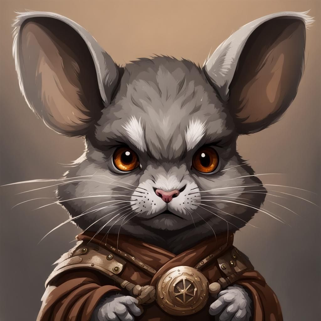 Chinchilla Sorcerer Ready for Battle